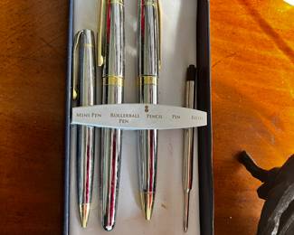 Franklin Covey set vintage pen pencil set,
