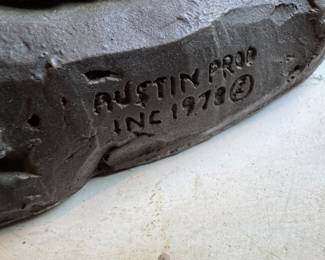 Vintage 1978 bronze sculpture by Austin productions.