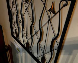 repurposed Art Deco fire screen