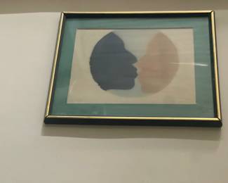 Couple Kiss vintage art
