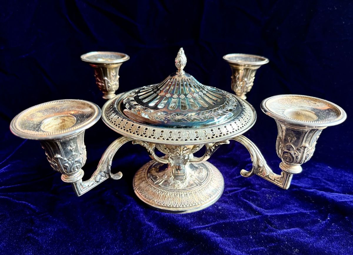 Meriden & Co. Silver Plated Victorian Epergne