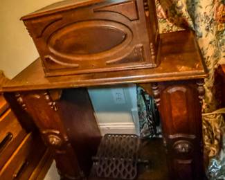 19th Century Treadle Sewing Machine Cabinet
