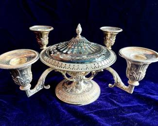 Meriden & Co. Silver Plated Victorian Epergne