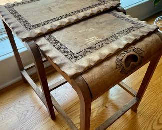 Carved Nesting Tables
