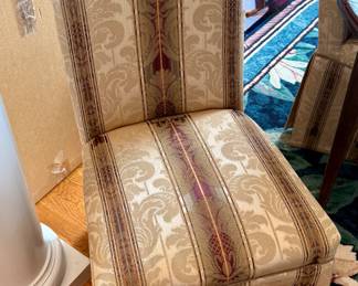 Upholstered Dining Chair with Full Skirt