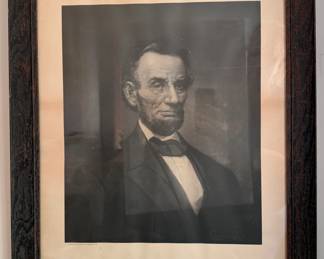 Framed Abraham Lincoln Portrait