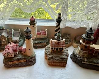 Collection of Lighthouse Figurines