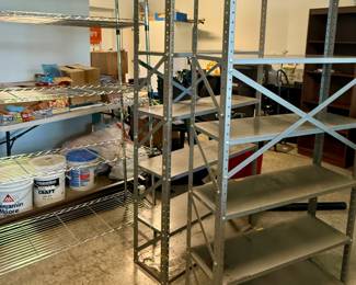Various Metal Shelves