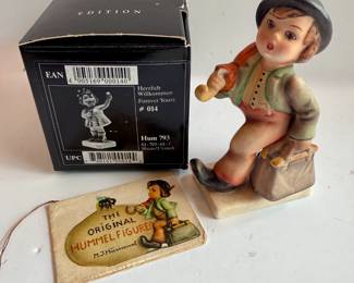 Goebel Hummel "Happy Wanderer"/"Merry Wanderer' Porcelain Figurine with Box
