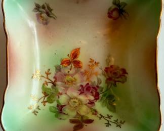 House of Goebel German Porcelain Dish with Floral Design