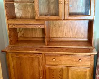 Hutch with Glass Doors