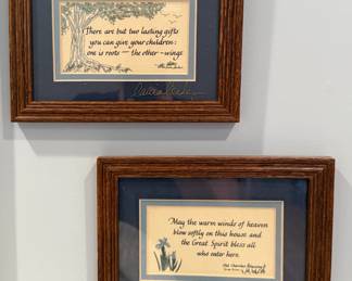 Framed/Matted Art by Laura Leiden/1988