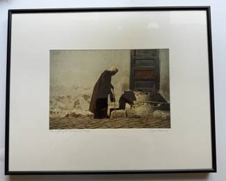 Framed Art-I am a part of all that I have met"(Tenneyson) by artist F Joyce Sloaneim