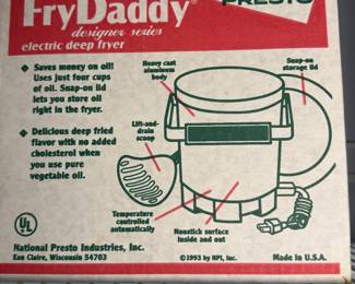 Presto Fry Daddy Electric Deep Fryer