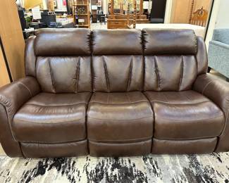 NICE HIGH END reclining power sofa - we have the matching chair as well!