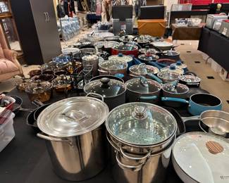 LOTS of pots and pans