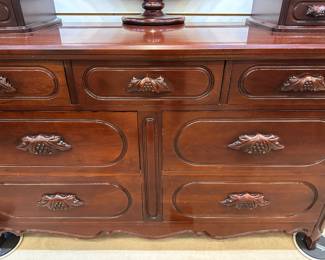 Lillian Russell cherry bed and dresser