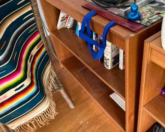 Teak bookshelves