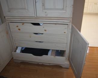 Vintage Cream Armoire - $750