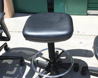 Office chair with foot ring - $75