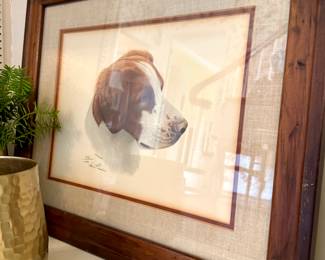 $100; numbered lithograph by Louis Frisian; 19"x15"