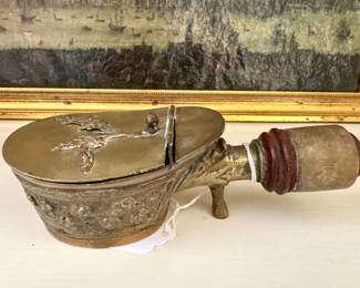 SOLD; Chinese silk iron; 7"x3"