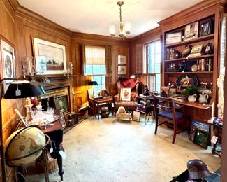Shop this "man cave" in person for unique collectibles, decor and books.