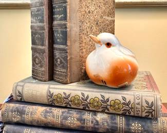 $18; porcelain blue bird; 2.5"h