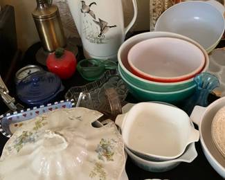 Vintage bowls and assorted China