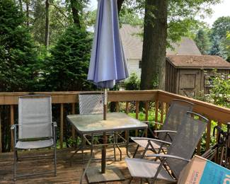 Patio tables and chairs