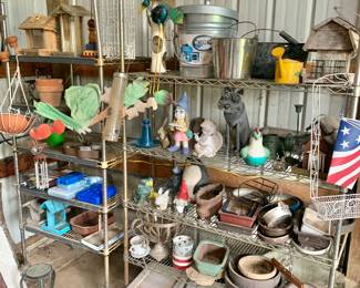 Yard art and bonsai pots 