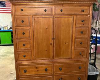 Vintage 14 drawer media chest - Ethan Allen