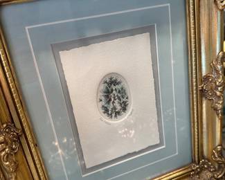 Framed Jenny Tapping - hand painted