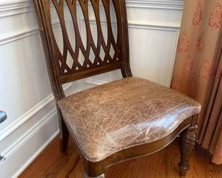 Vintage set 4 "Embassy Row" side dining chairs by Bernhardt