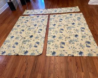 Valence 102 inch across/18inch tall
Panels 52.5inch across / 80” tall