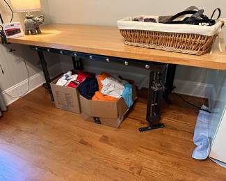 Industrial style dining/library table