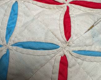 Some seams are coming apart, as shown here.
Large Queen size