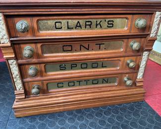 Absolutely BEAUTIFUL old spool chest