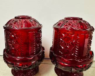 Indiana Glass Fairy Lamps