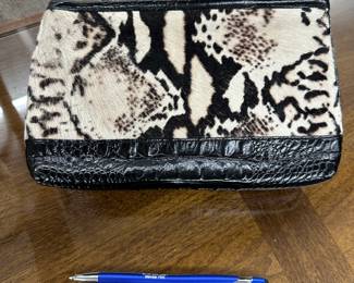 Brahmin calf hair mini handbag
