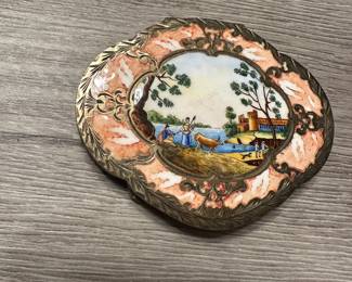 Sterling silver case/compact