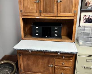 Oak Hoosier Cabinet