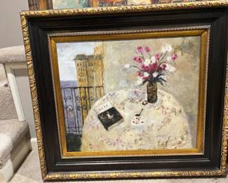 Oil on canvas, framed