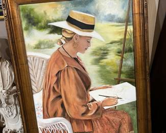 Oil on canvas, framed 