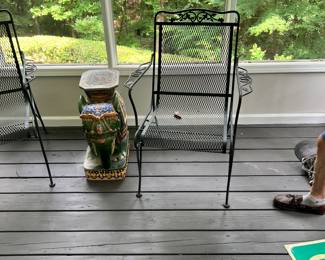 Meadowcraft wrought iron outdoor furniture 