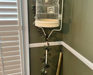 Another bird cage w/stand