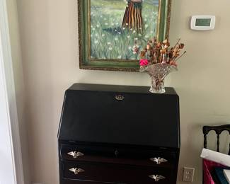 Painted slant front desk