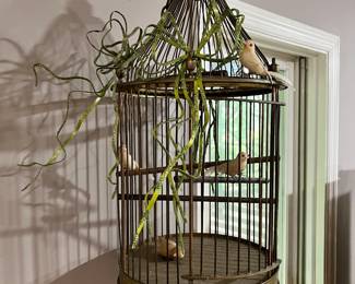 Brass bird cage