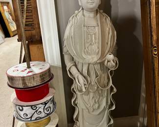Large porcelain statue brought from SE Asia