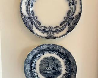 Blue transfer ware